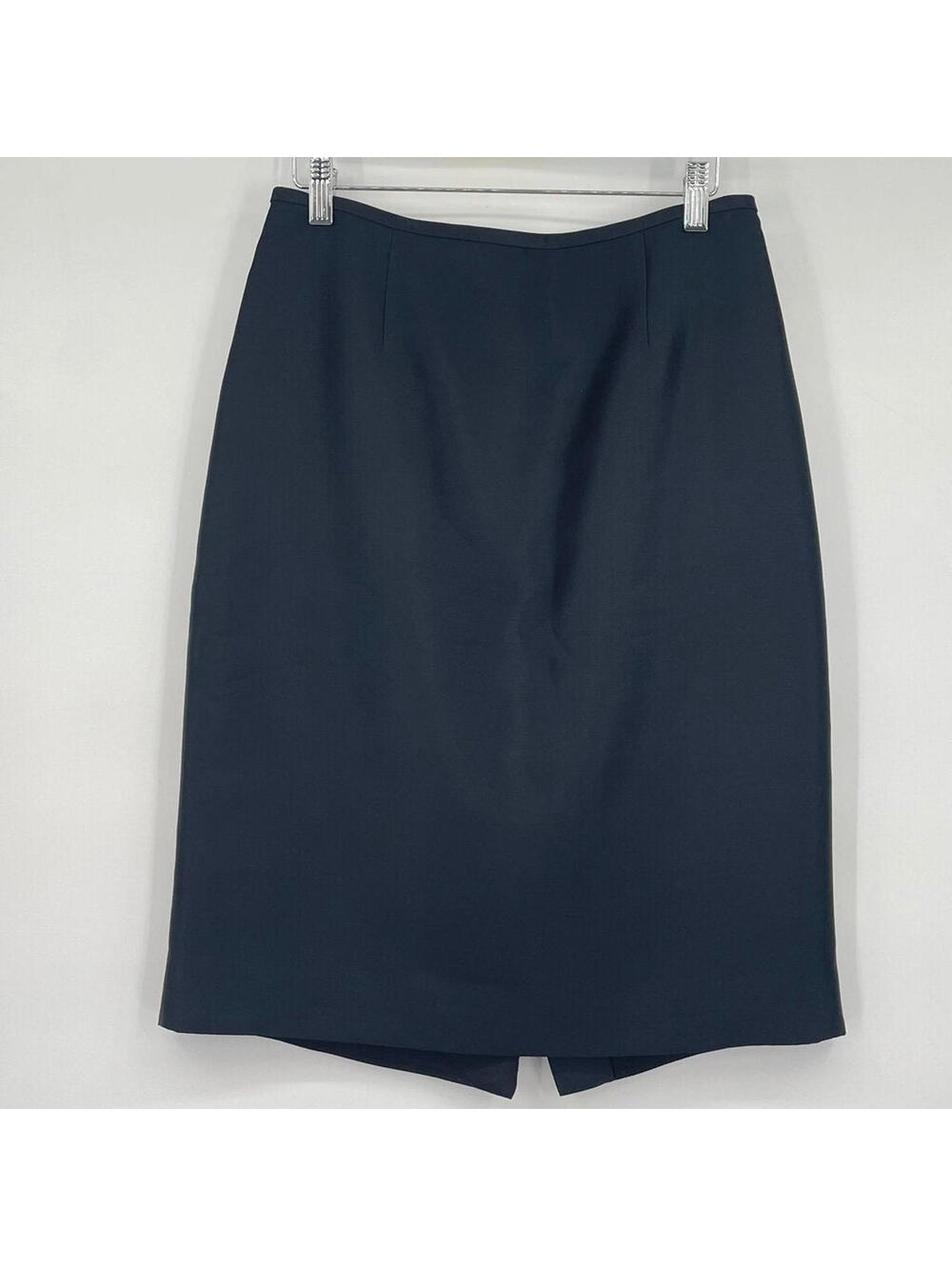 Women's Oleg Cassi Silk/Wool Pencil Black Skirt 8